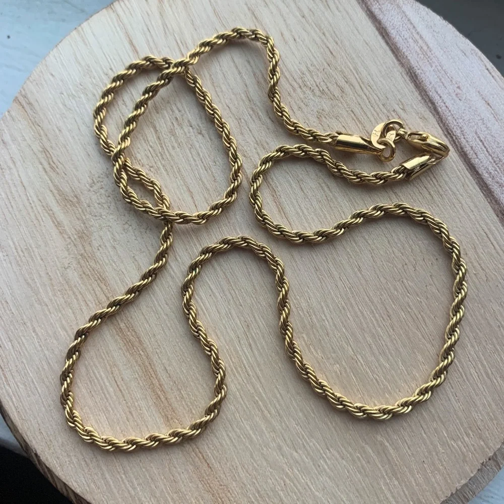 Argento Vivo Gold Rope Necklace - Picture 1 of 3